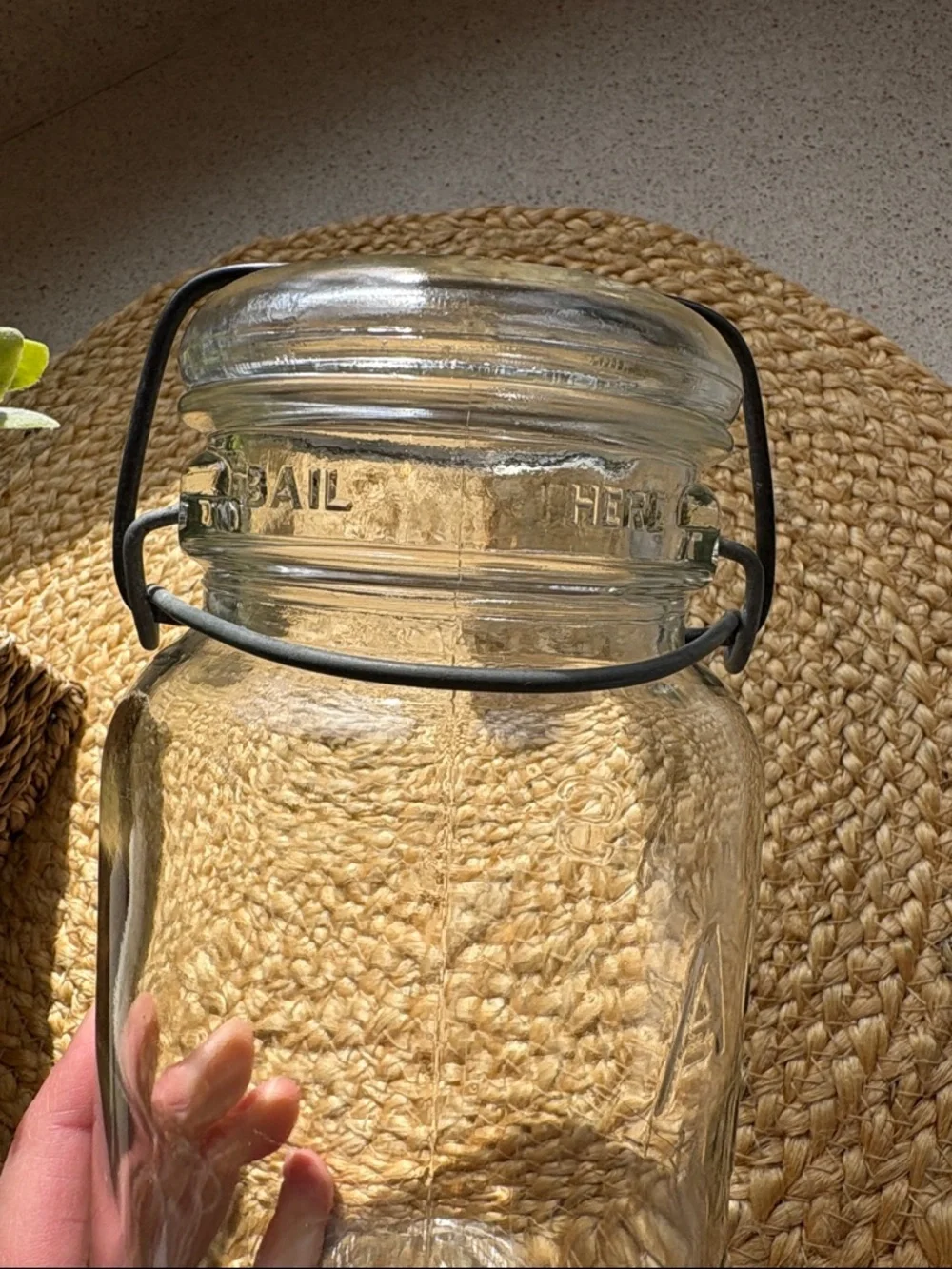 Vintage Hazel Atlas Atlas E-Z Seal Glass Mason Jar